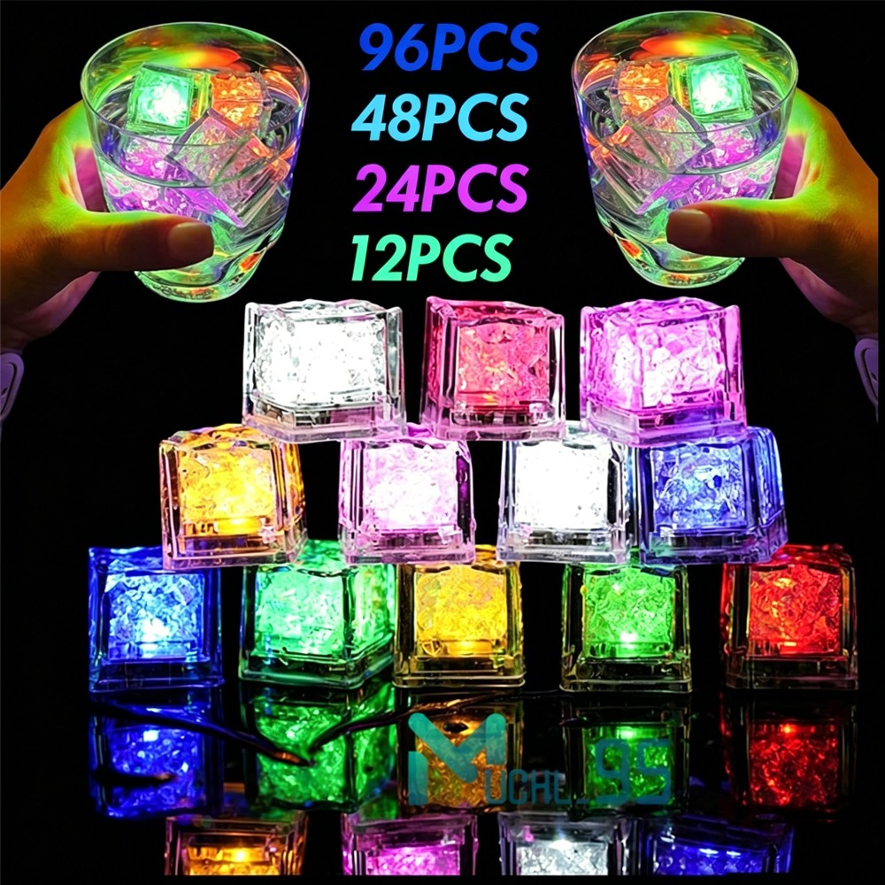 ICE CUBES LEDS light up 24 – 120 Multicolor & flash ,drinks parties lowest price