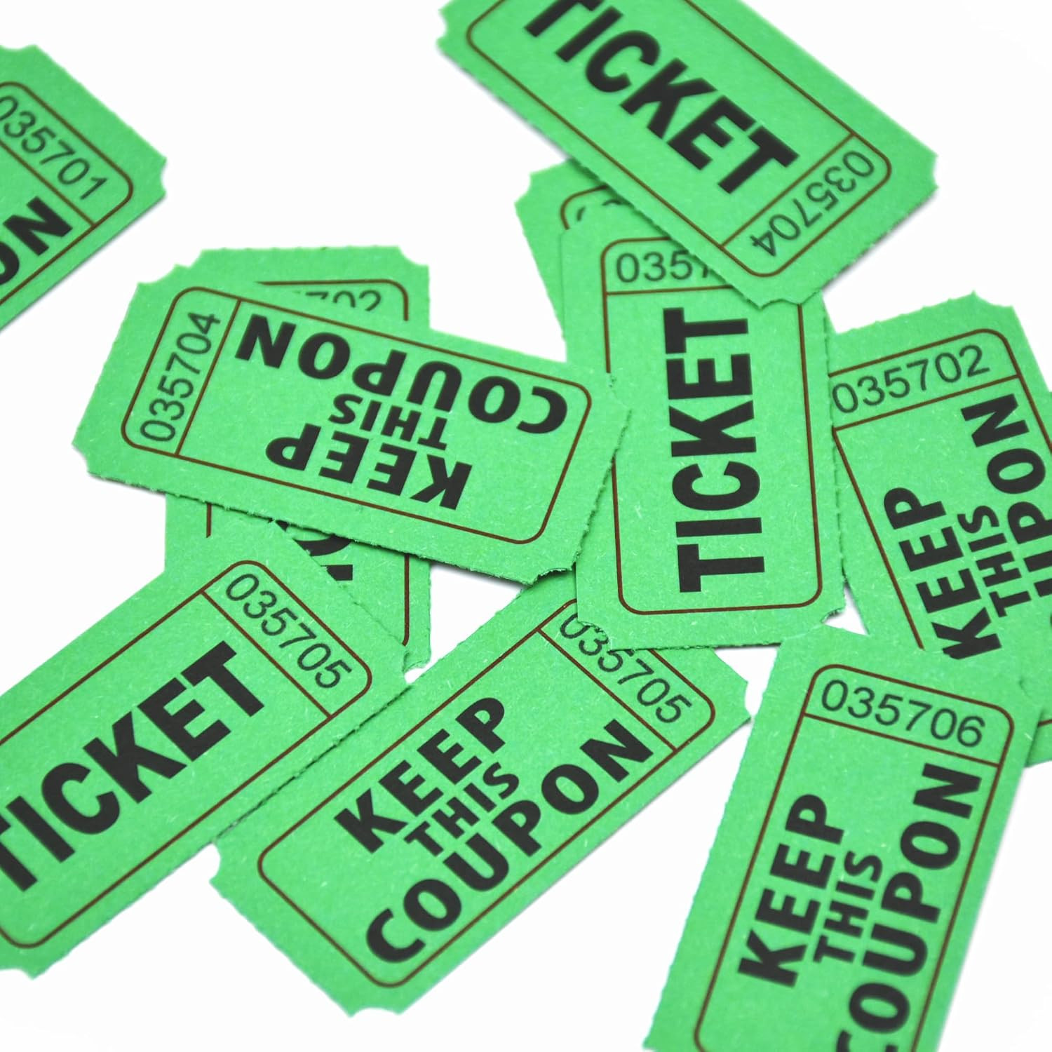 Homrelaxy 2000 Pcs 1000 Pairs Raffle Tickets, 50/50 Double Raffle Tickets, 250