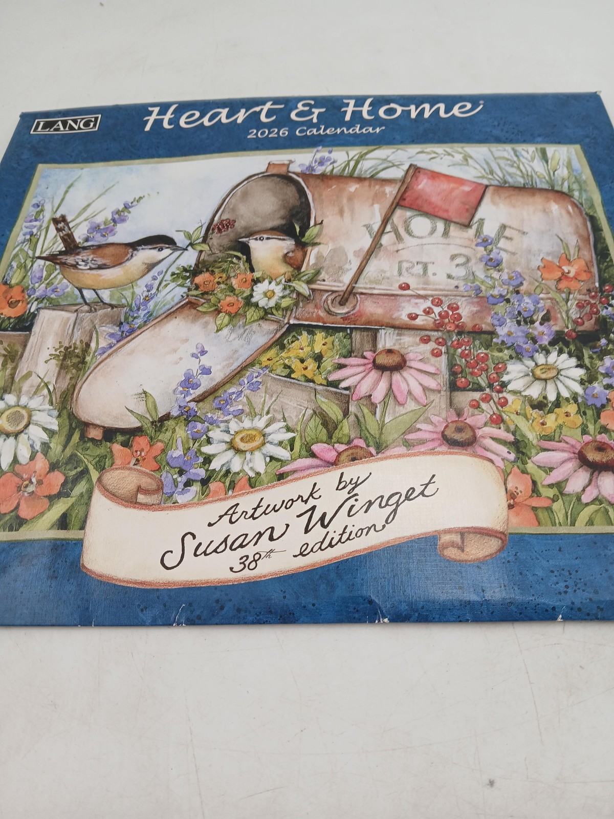 LANG Heart & Home 2026 Wall Calendar Susan Winget Artwork Floral Multicolor