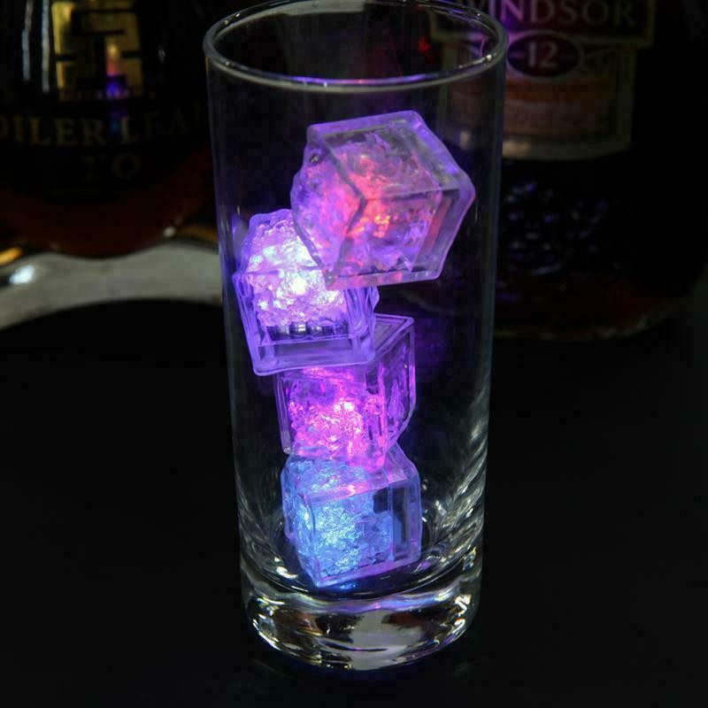 Waterproof LED Light Up Ice Cubes for Bar Wine Wedding Swimming Pool Decoration