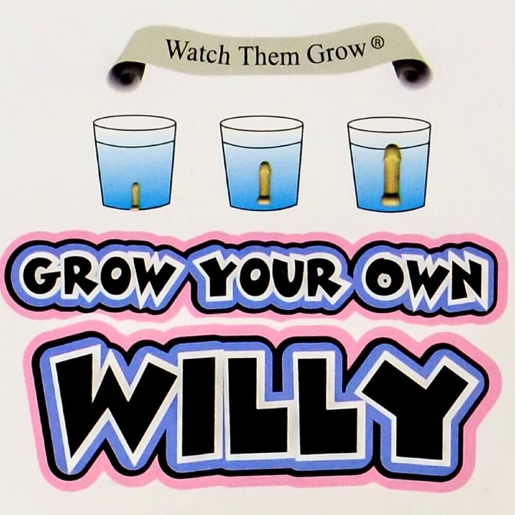 1 Grow Willy Pecker + 1 Grow Pair of Balls – GaG Prank Joke Funny Set
