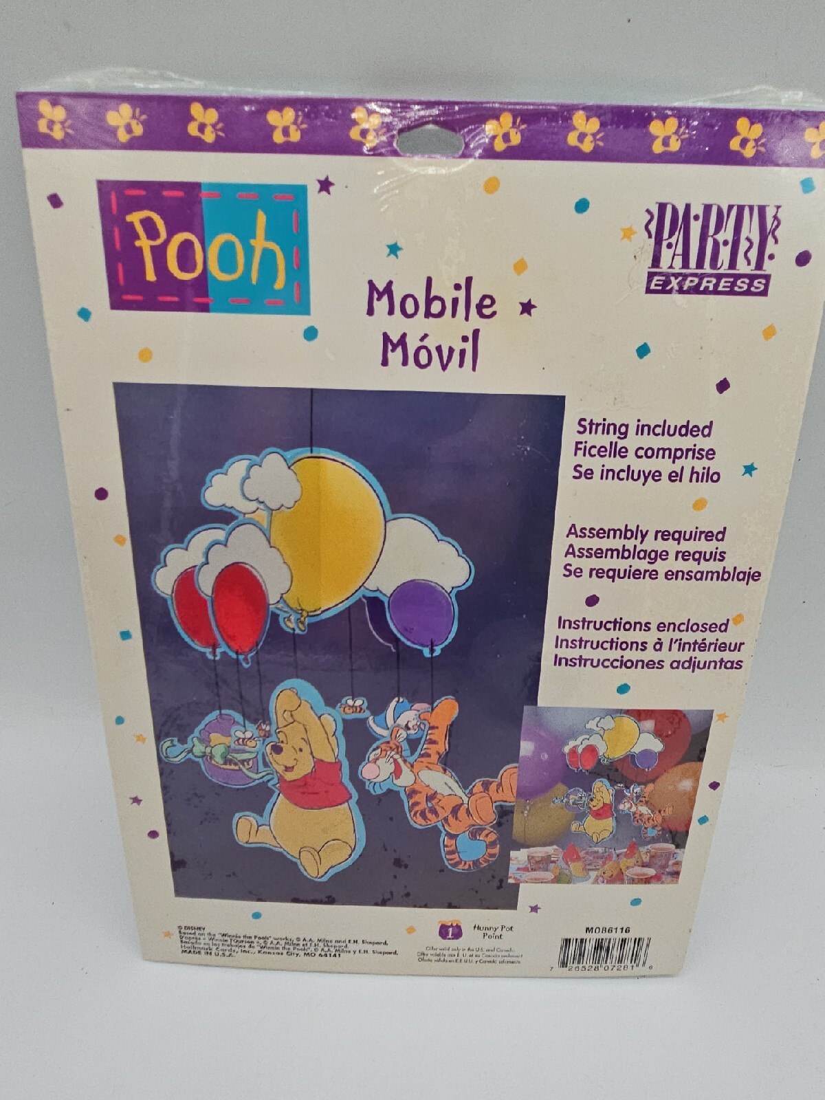 Hallmark Party Express Winnie The Pooh Disney Mobile Honey Pot Birthday Party