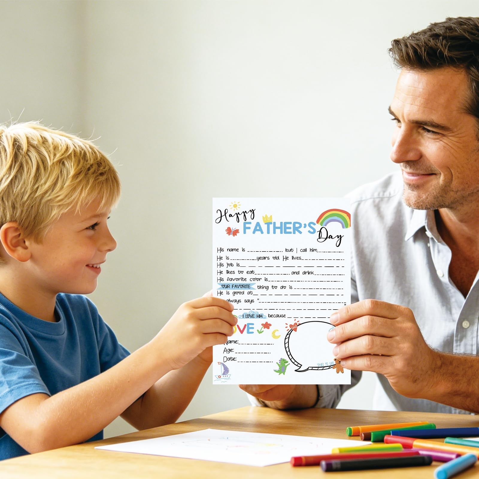 Zyulin Funny Father’s Day Card for Husband, New Dad 8 x 5.3 inches, ZY394