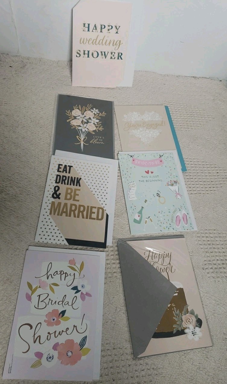 Bride And Bachelorette Party Favours Lot Banner Saches Seven Greeting Cards