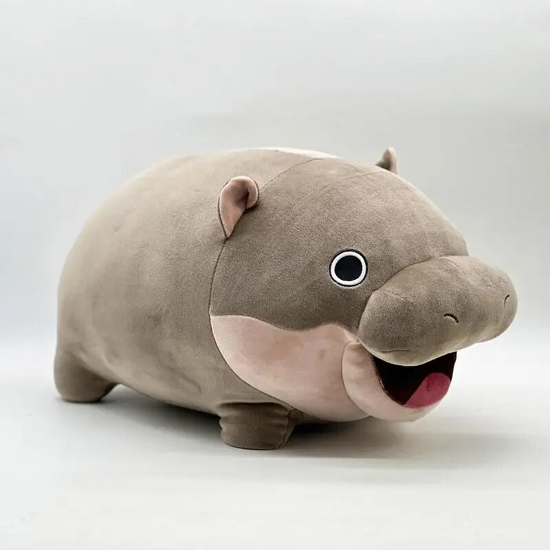 Cute Hippo Plush Toys Cartoon Animal Stuffed Doll Throw Pillows for Kids Gifts