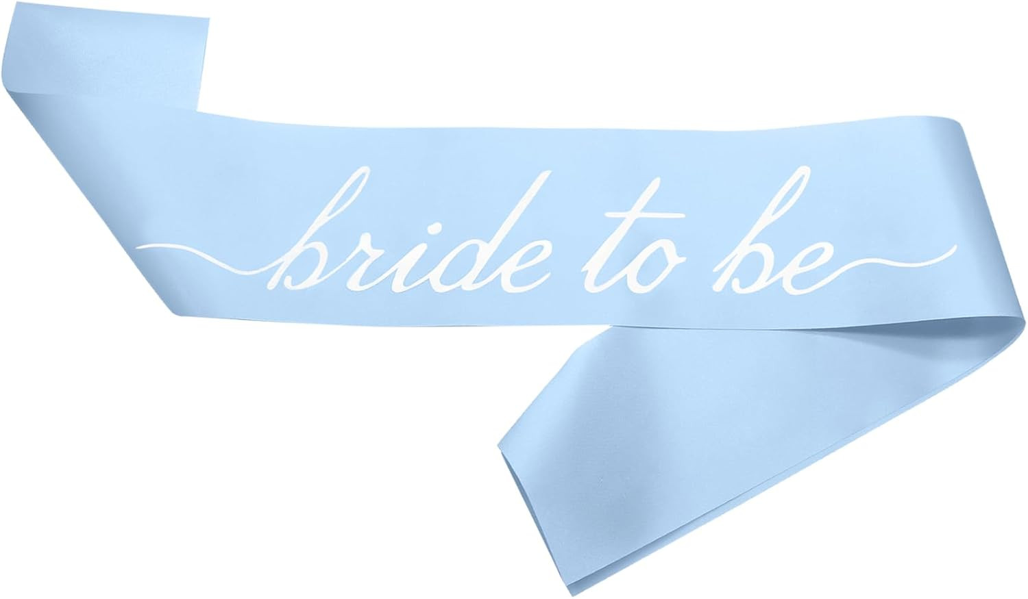Blue Bride to Be Sash in Soft Satin, Bachelorette Party Wearable, Bridal Shower