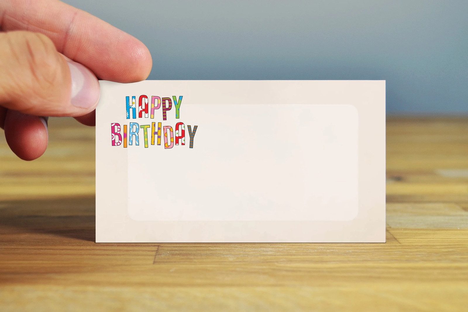 Colorful Happy Birthday Place Cards – 25 Place Cards