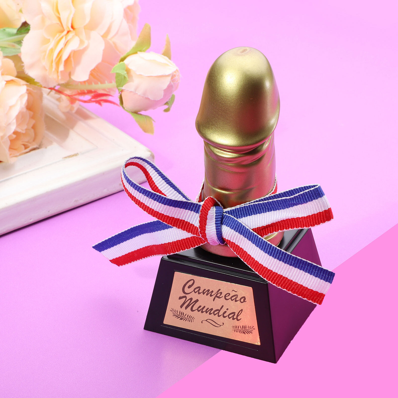 US Golden Hen Stag Party Trophy Champion Funny Prop Toys for Bachelor Party