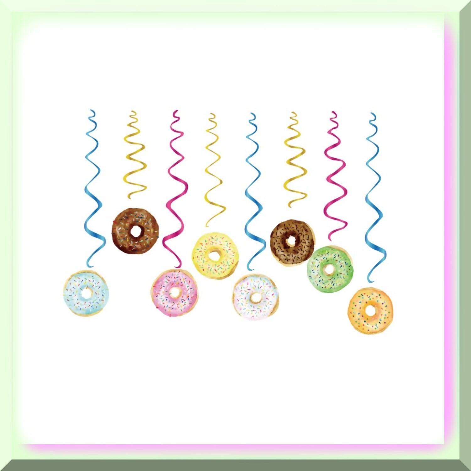 Donut Party Decorations 30 Pieces