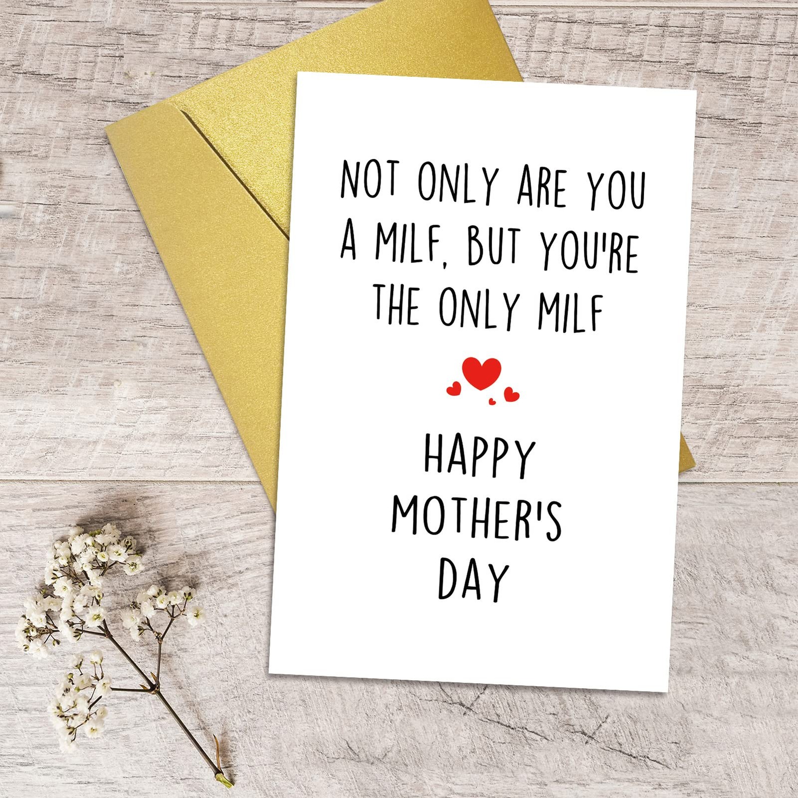 Qiliji Naughty Mother’s Day Card for Wife from 8 inches x 5.3 inches, #14