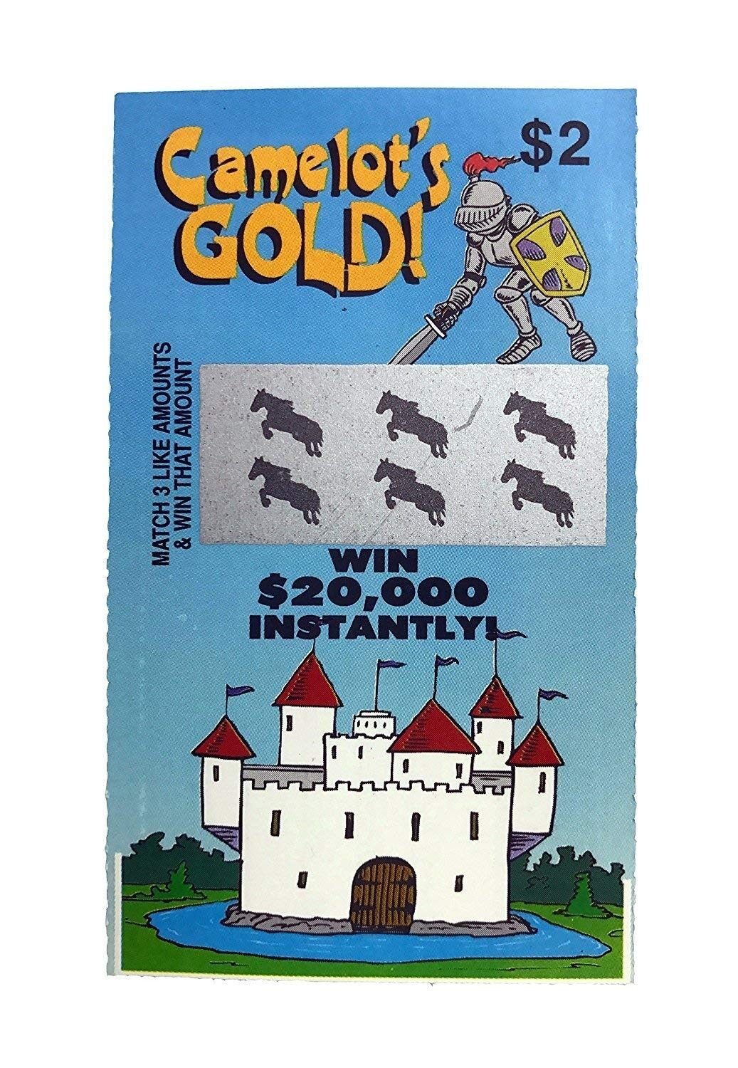 6 PHONY FAKE ALL WINNING SCRATCH OFF LOTTO LOTTERY TICKETS – Fun Gag Joke Prank