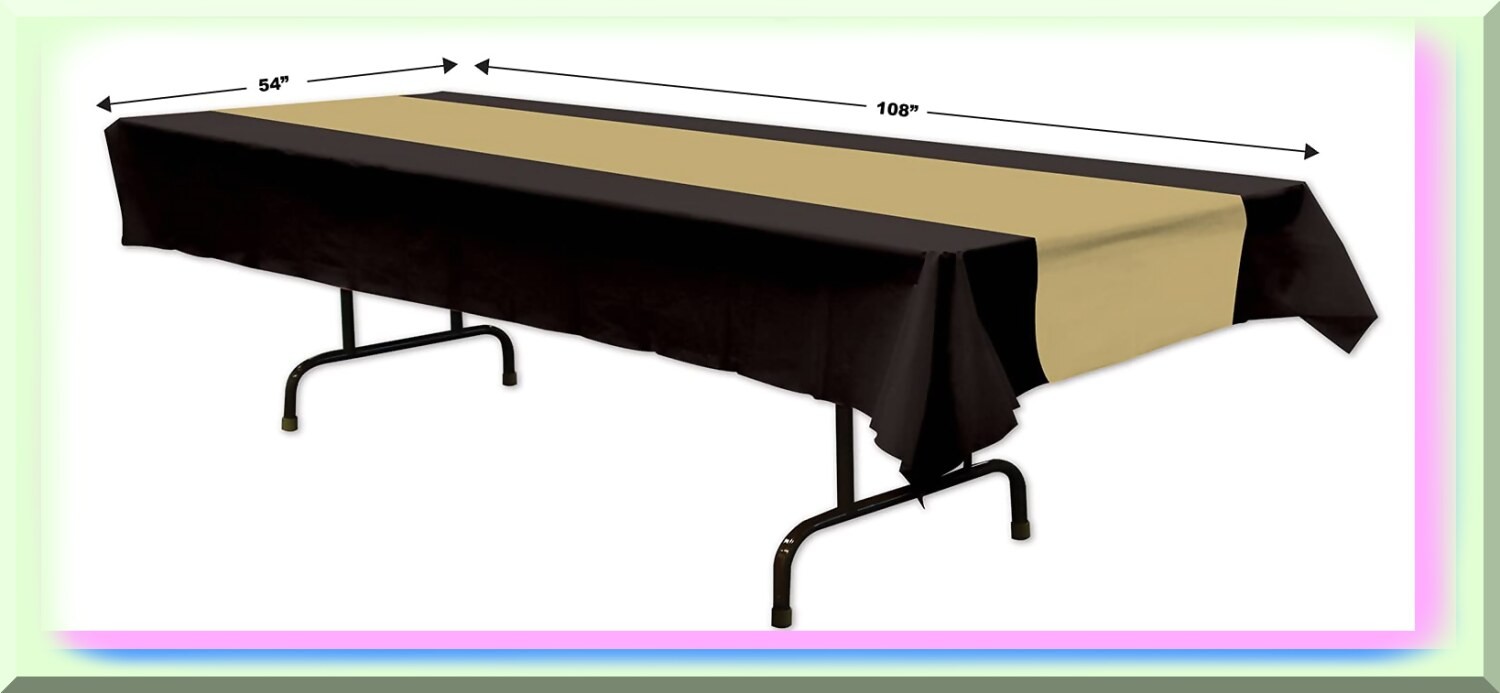 Nightfall Plastic Tablecloth 54×108 inches