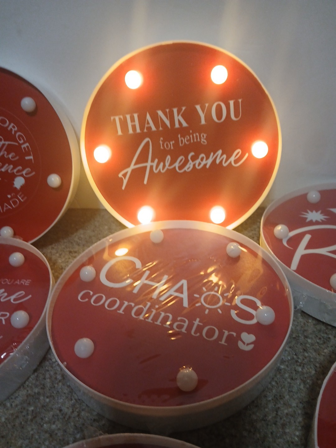 Employee , Coworker, Staff Apprection Light Up Decoration – 8 pieces
