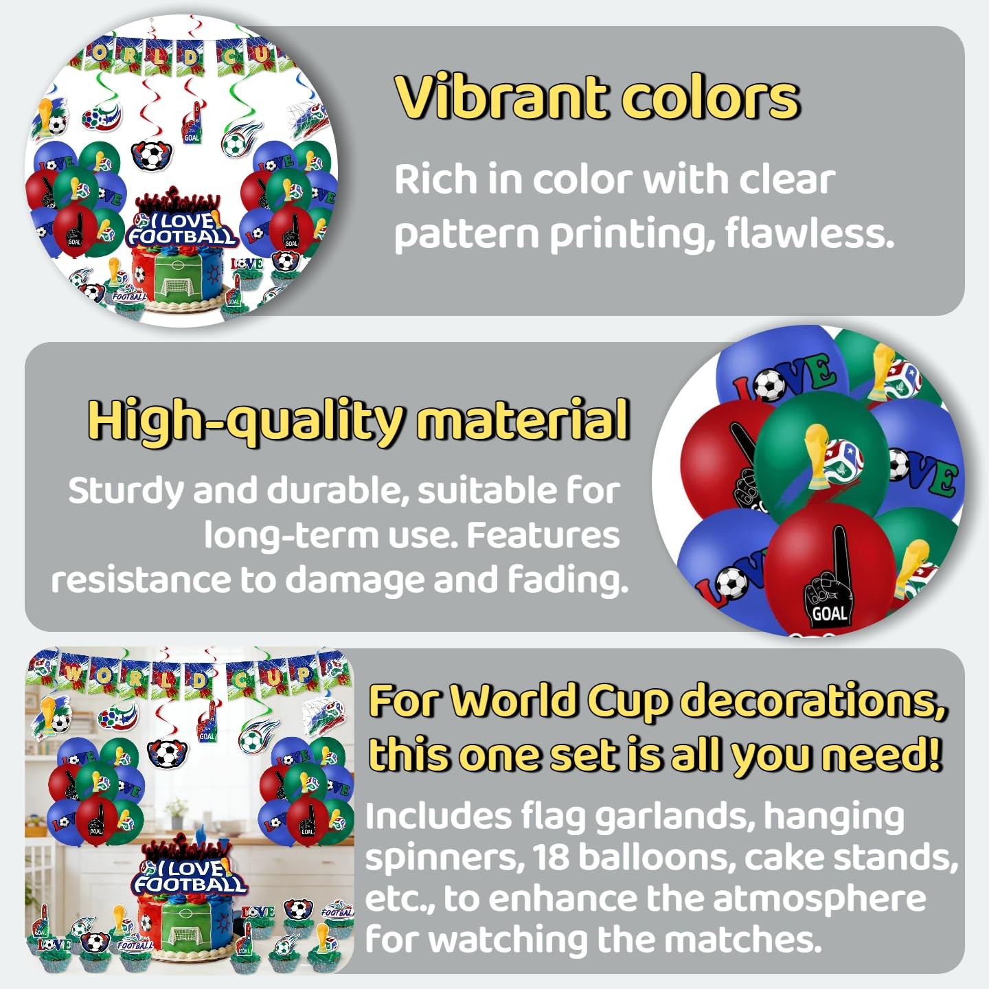 World Cup 2026 Merchandise, Party Supplies Set Celebrations, Includes…