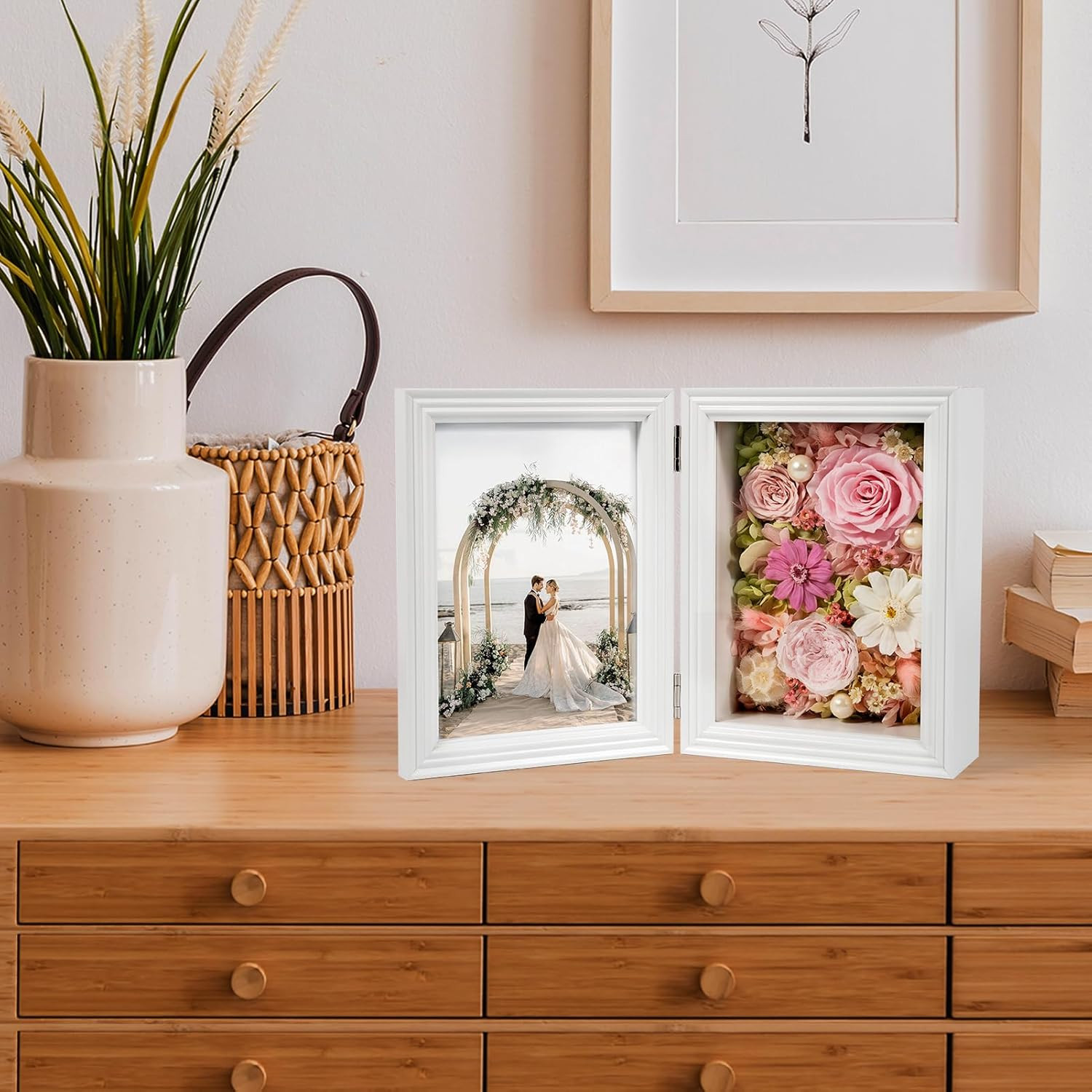 Eternal Rose Photo Frame Gift for Wife, Mom, Grandma – Birthday & Anniversary