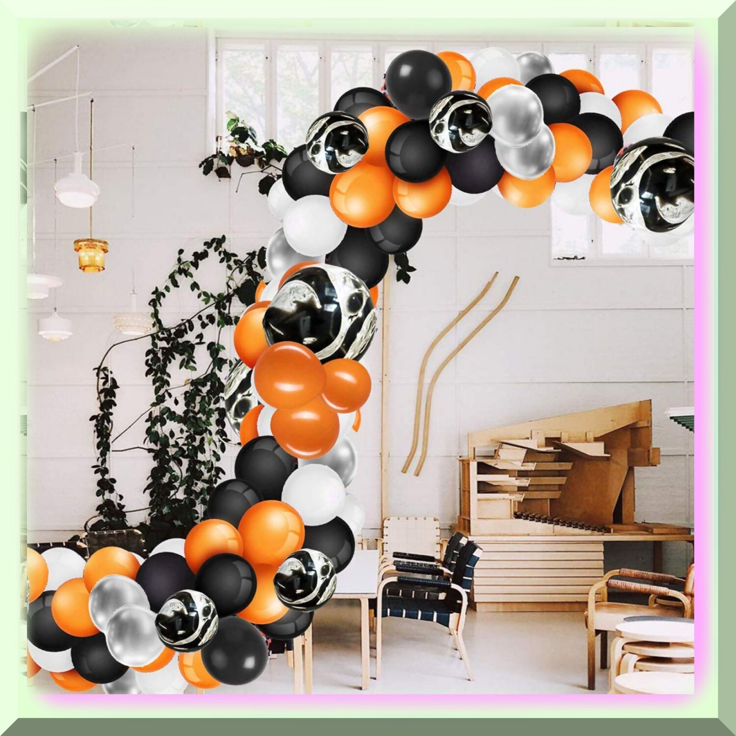 Spooky Balloon Garland Arch Kit with 113 Balloons
