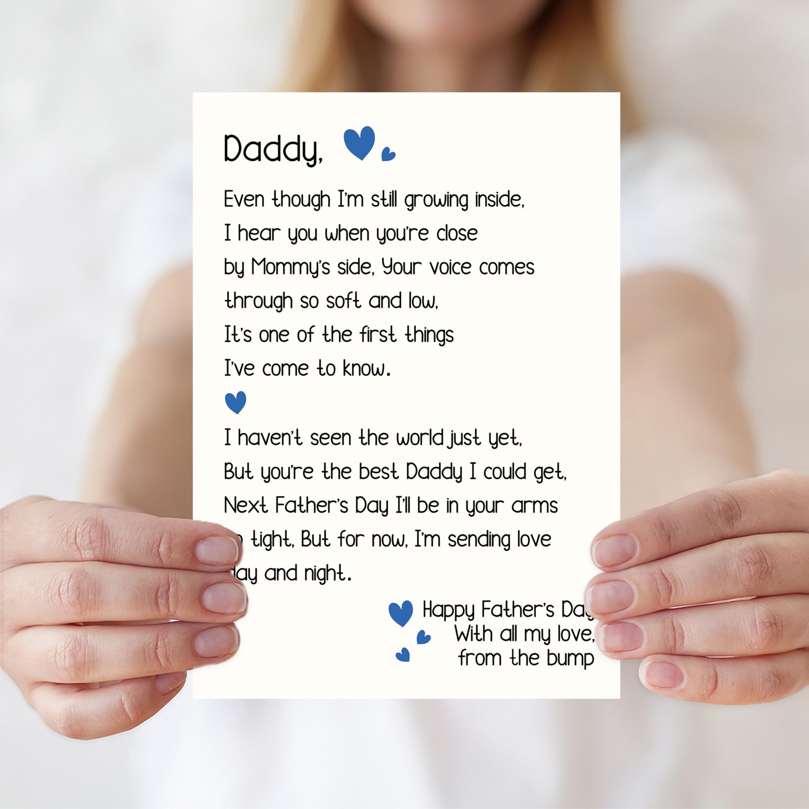 Smithtuy Father to Be Fathers Day 7 x 5 inches / 17.78 x 12.70 cm, SY-290