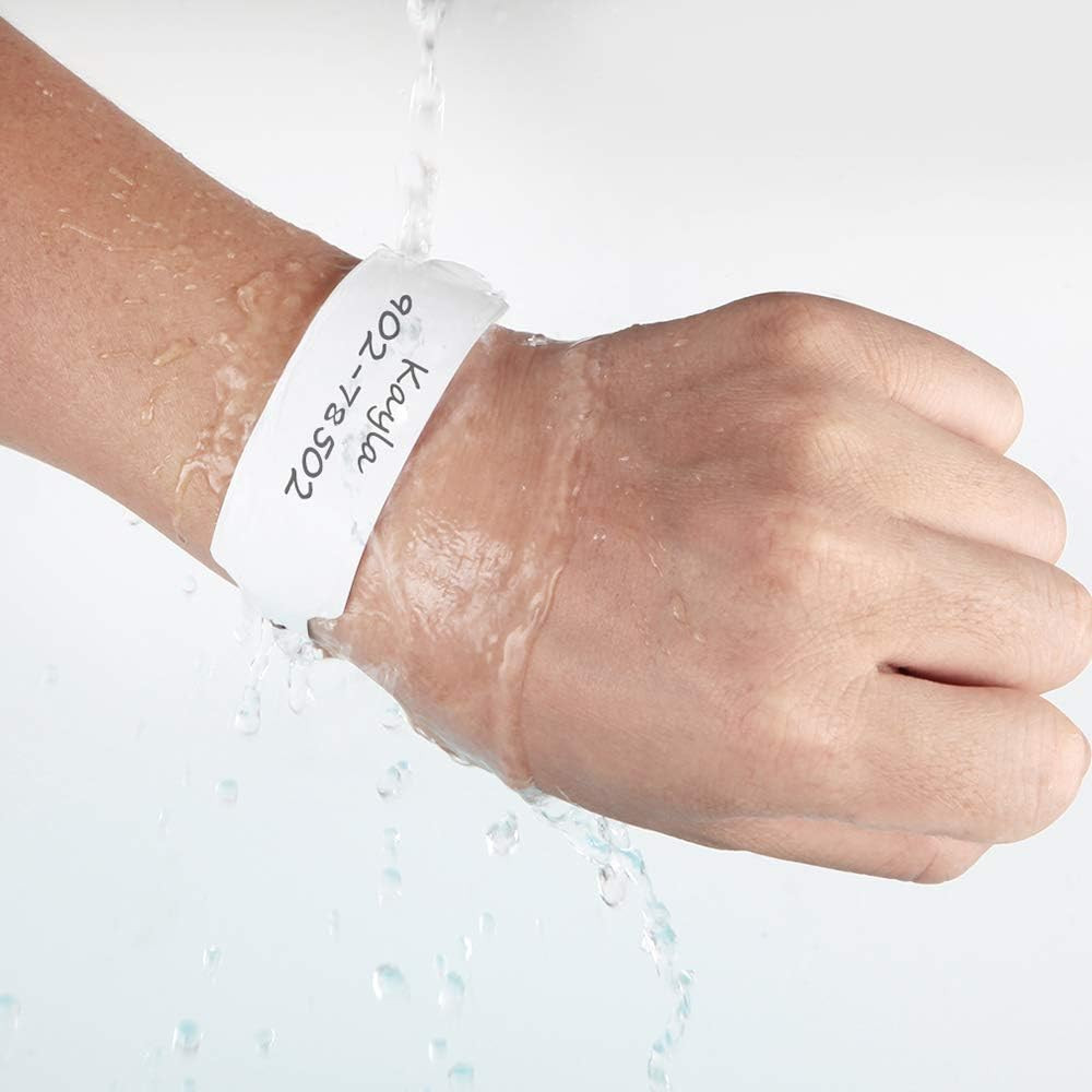 00 Pack White Hospital Wristbands Vinyl Patient Id Bands Medical Plastic Wristba