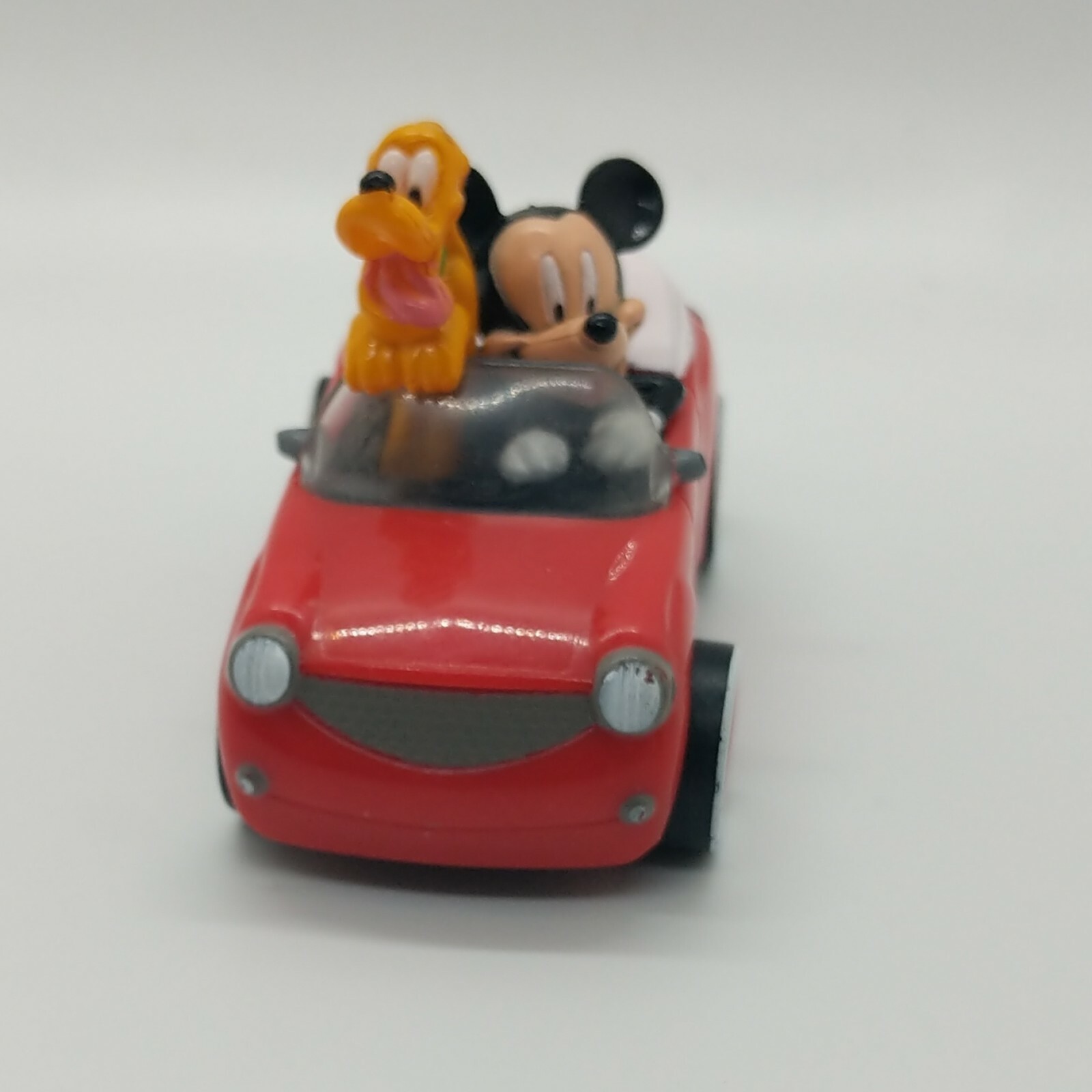 DecoPac Mickey Mouse and Pluto in Rolling Red Car Cake Topper Disney