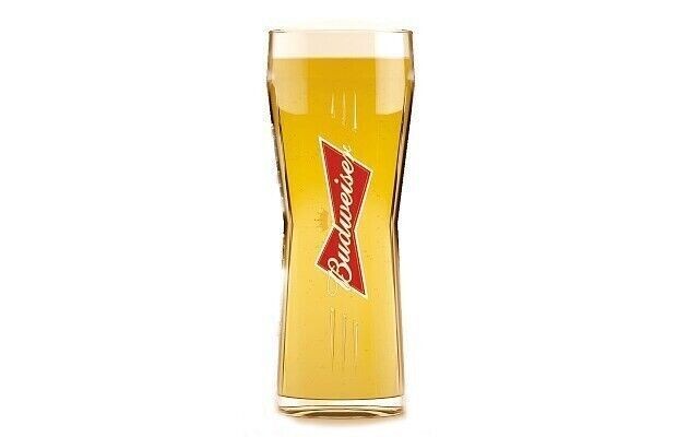 Personalised Budweiser Pint Glass Gift for Him or Her Engraved with Your Message