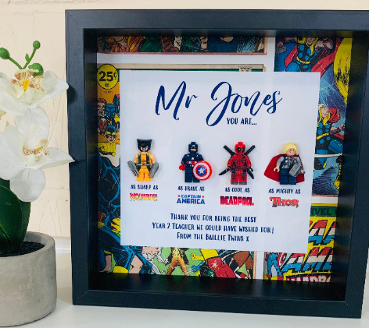 Superhero Gift | Daddy Superhero Gift | Personalised Gift | Photo Frame
