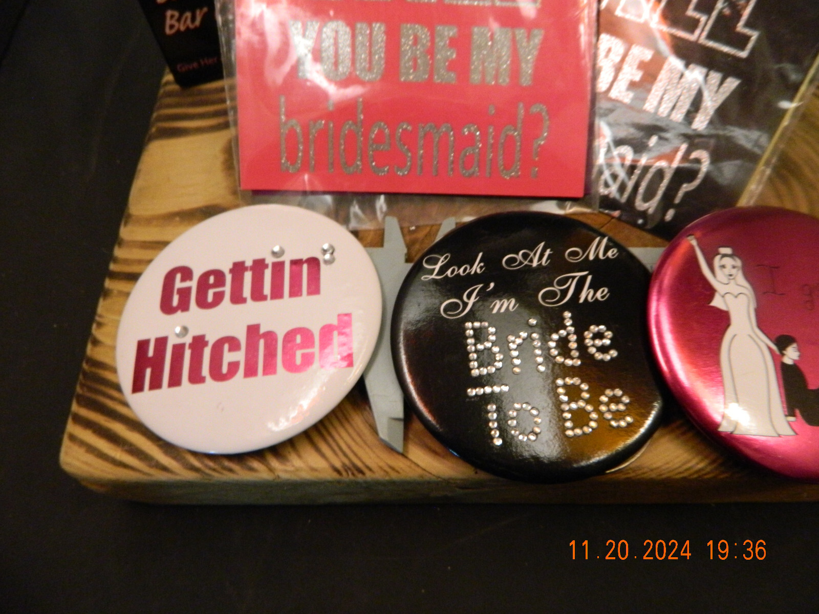 Lot of Bachelorette Party Accessories Game Sashes Key Chain Bling Drinker Labels