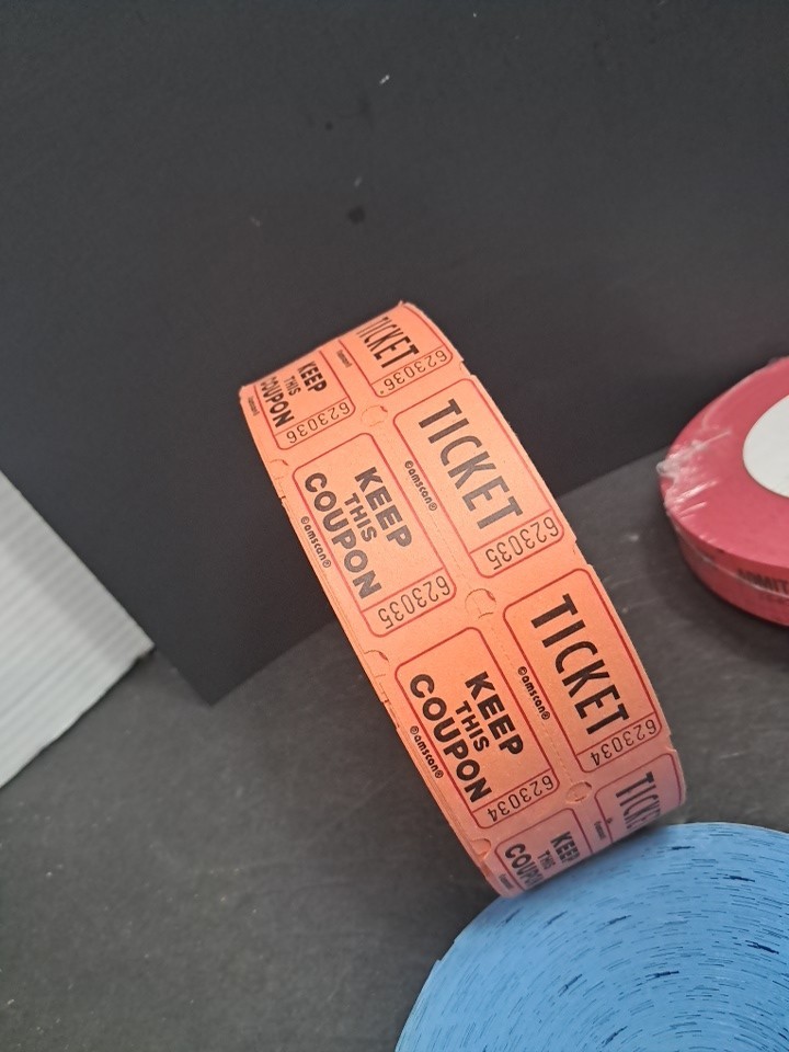 ❤4 Rolls of Admit Liquor Raffle Tickets 2000 Ct See Photos