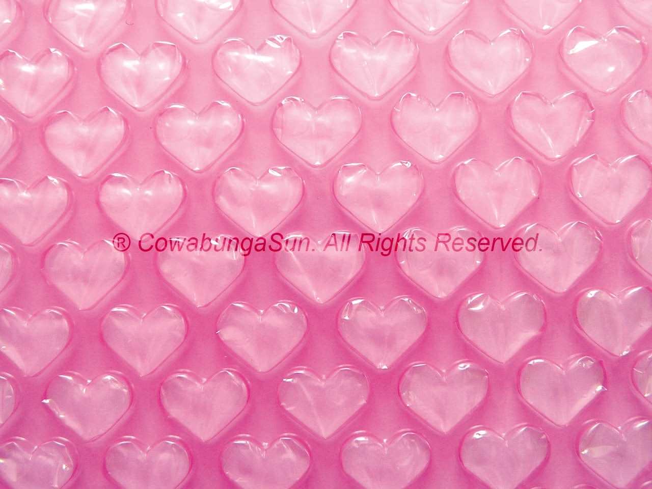 PINK HEART BUBBLE AIR CUSHION WRAP 8″ x 30ft Roll Special Festive Romantic Gift