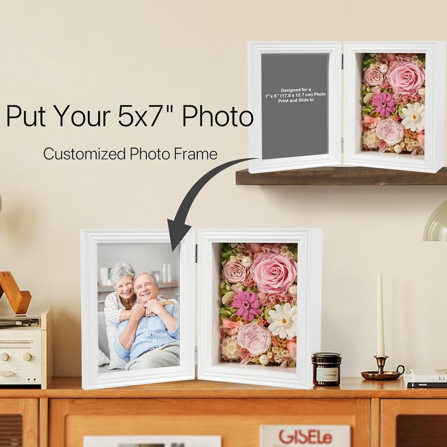 Eternal Rose Photo Frame Gift for Wife, Mom, Grandma – Birthday & Anniversary