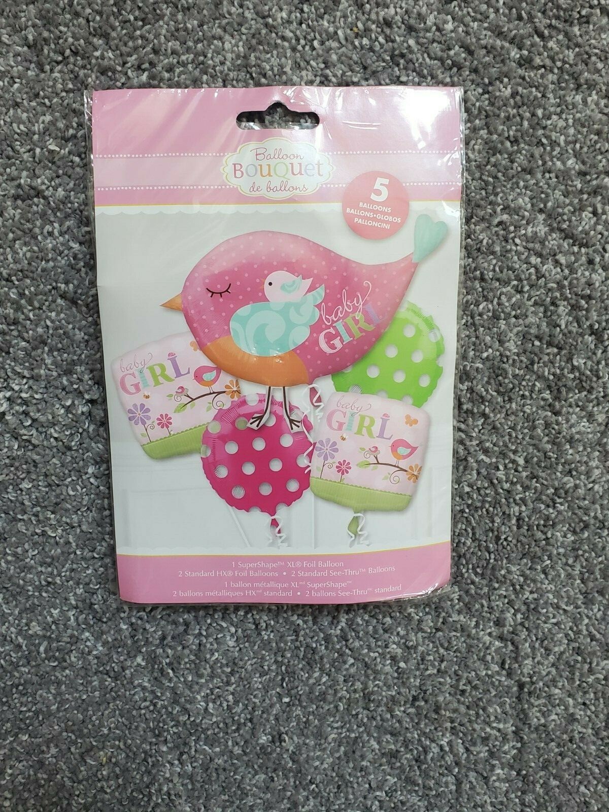 Anagram Baby Girl Balloon Bouquet