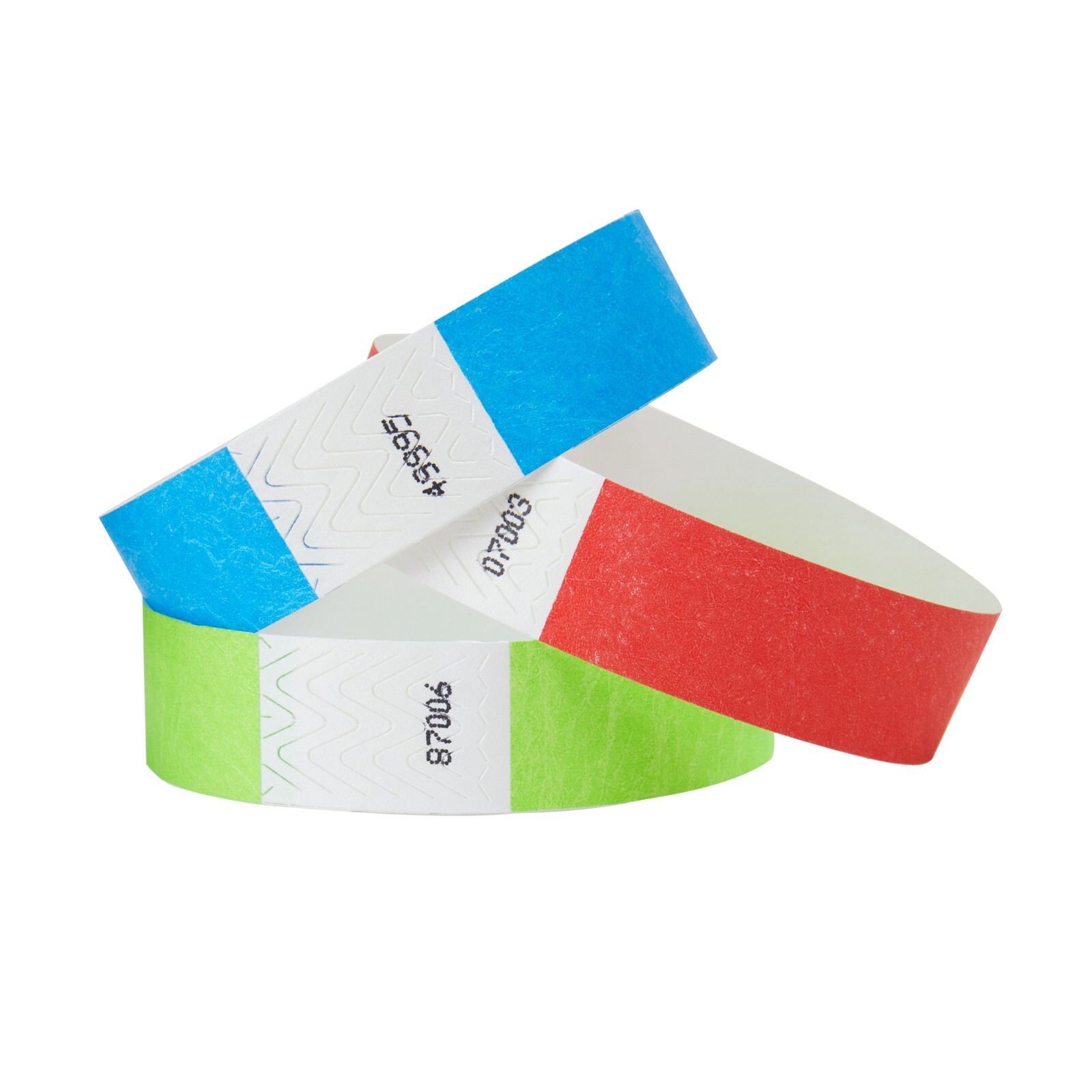 100, 500, 1000 Count – 3/4″ Paper Armbands-Choose Your Color – Clubs, ID Bands