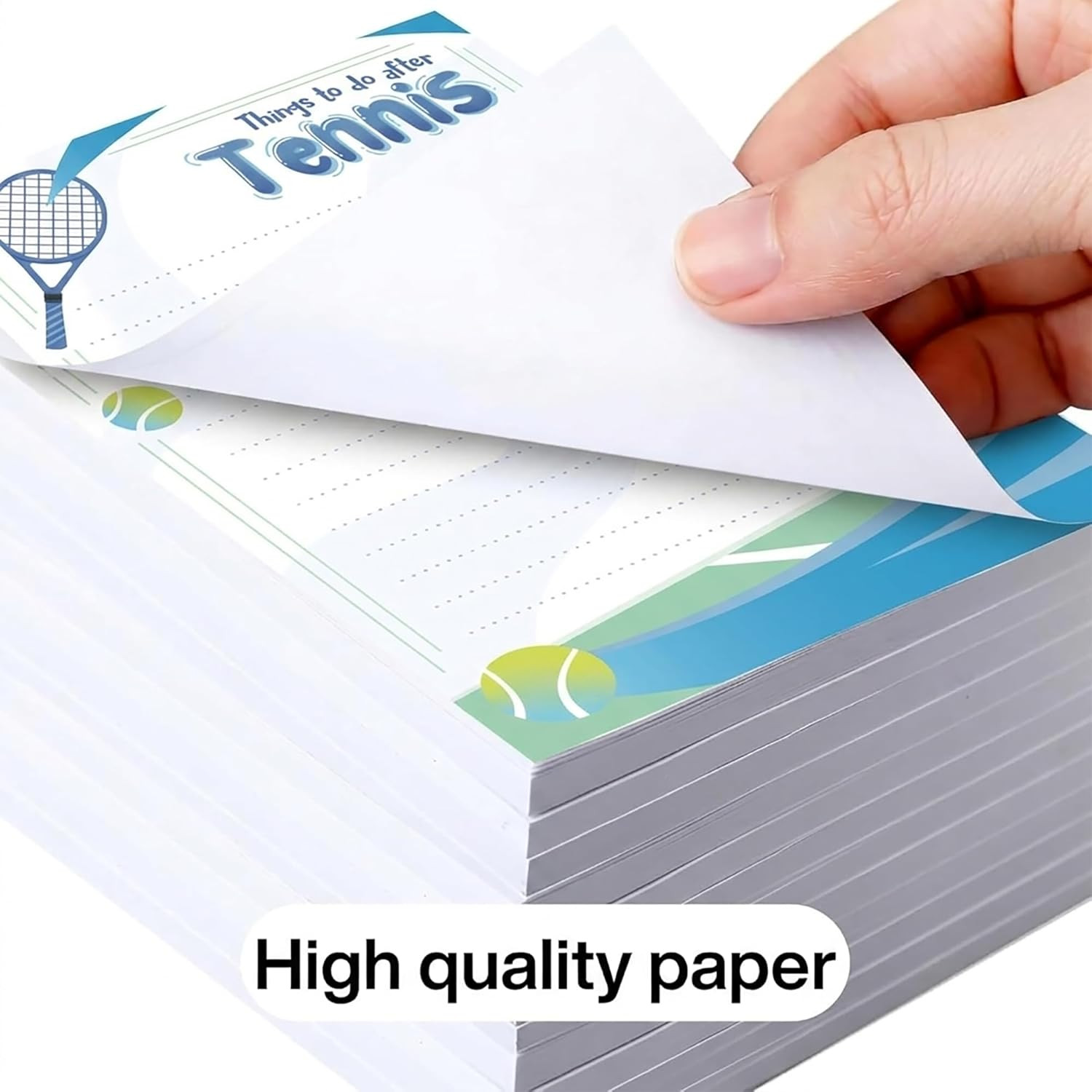 3Pcs -150 Pages Funny Tennis-Memo Notepads – Funny Tennis Gifts – Cute Note Pads