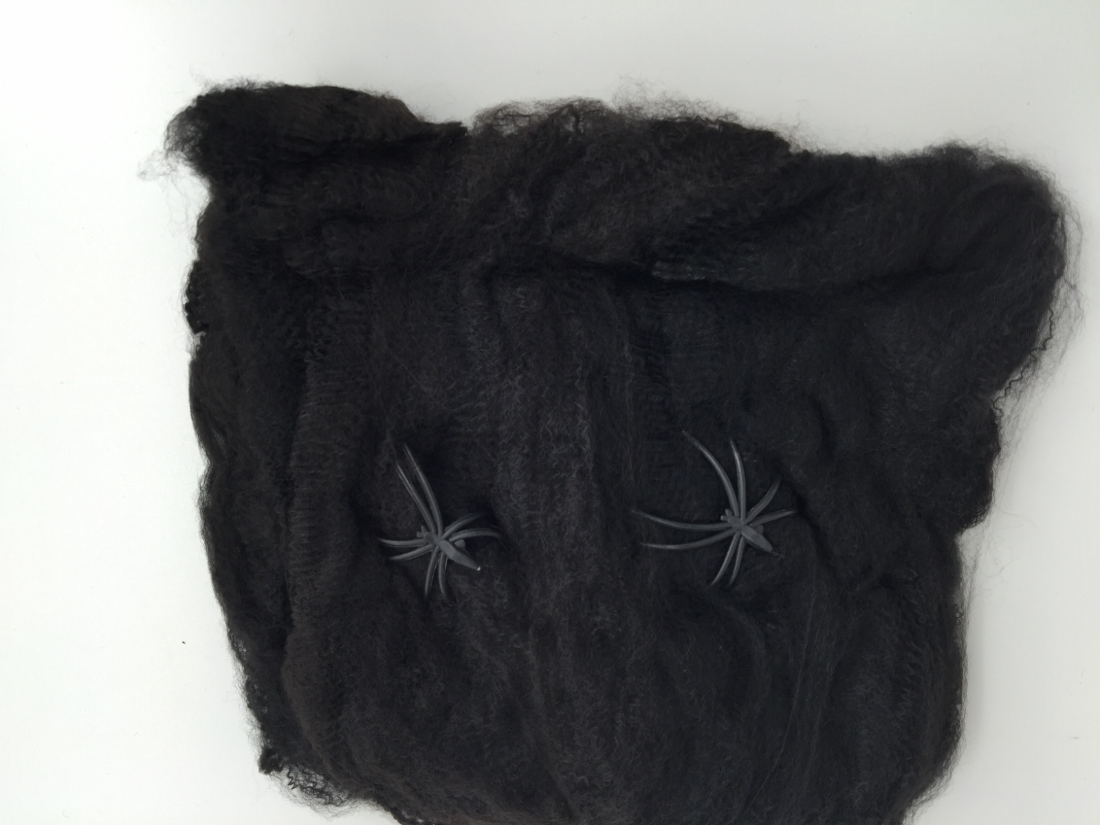 HALLOWEEN Party Horror Decor Black or White Spider Web Decoration +2 spiders