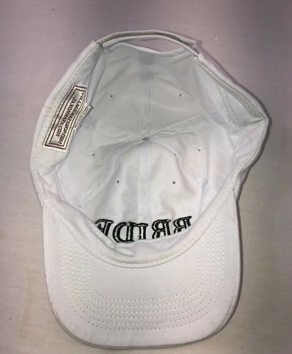 Bride Baseball Cap Strapback Hat Bachelorette Party Wedding Squad Wear White