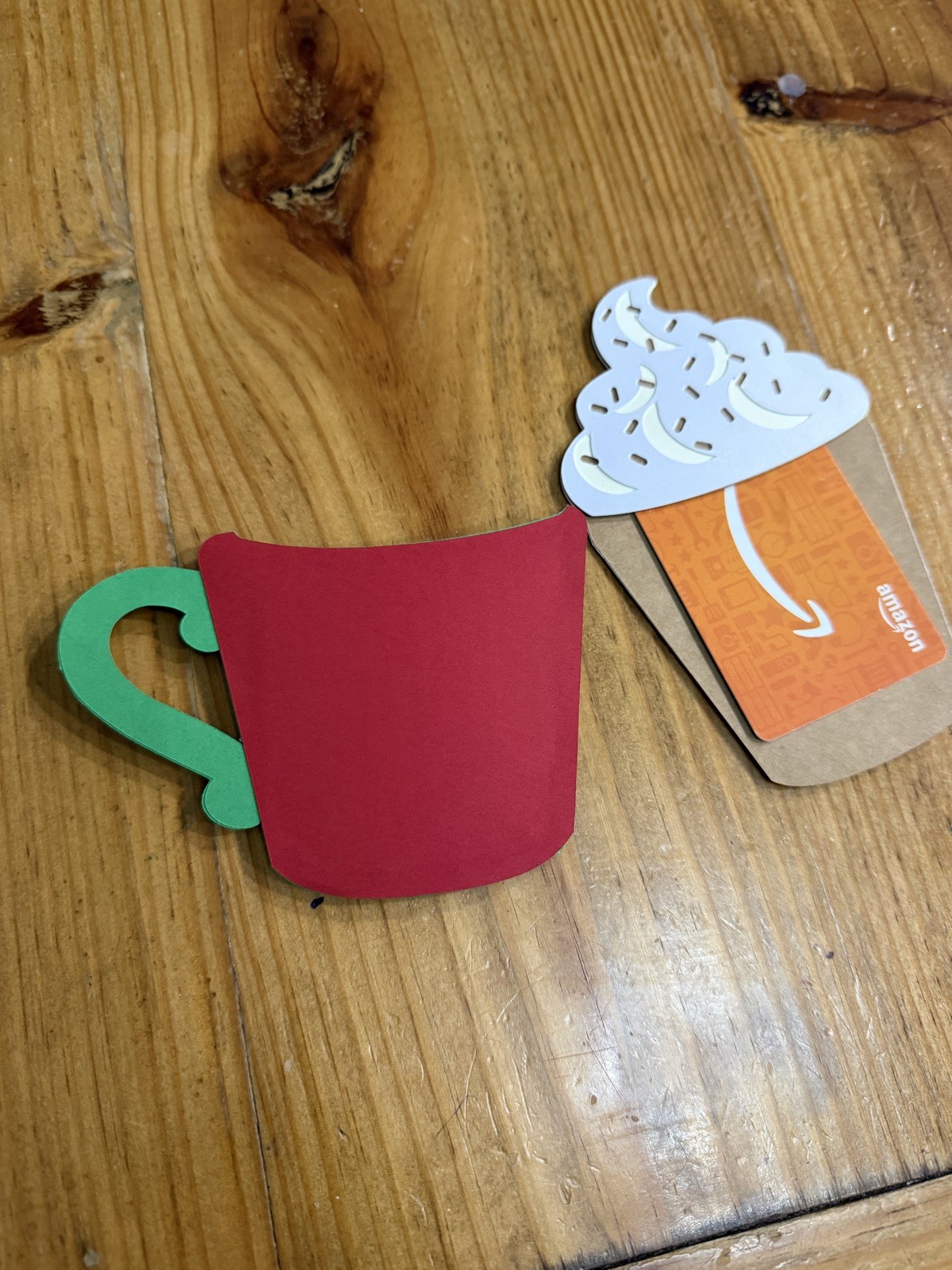 Christmas Gingerbread Mug Coffee Cup Money Gift Card Holder
