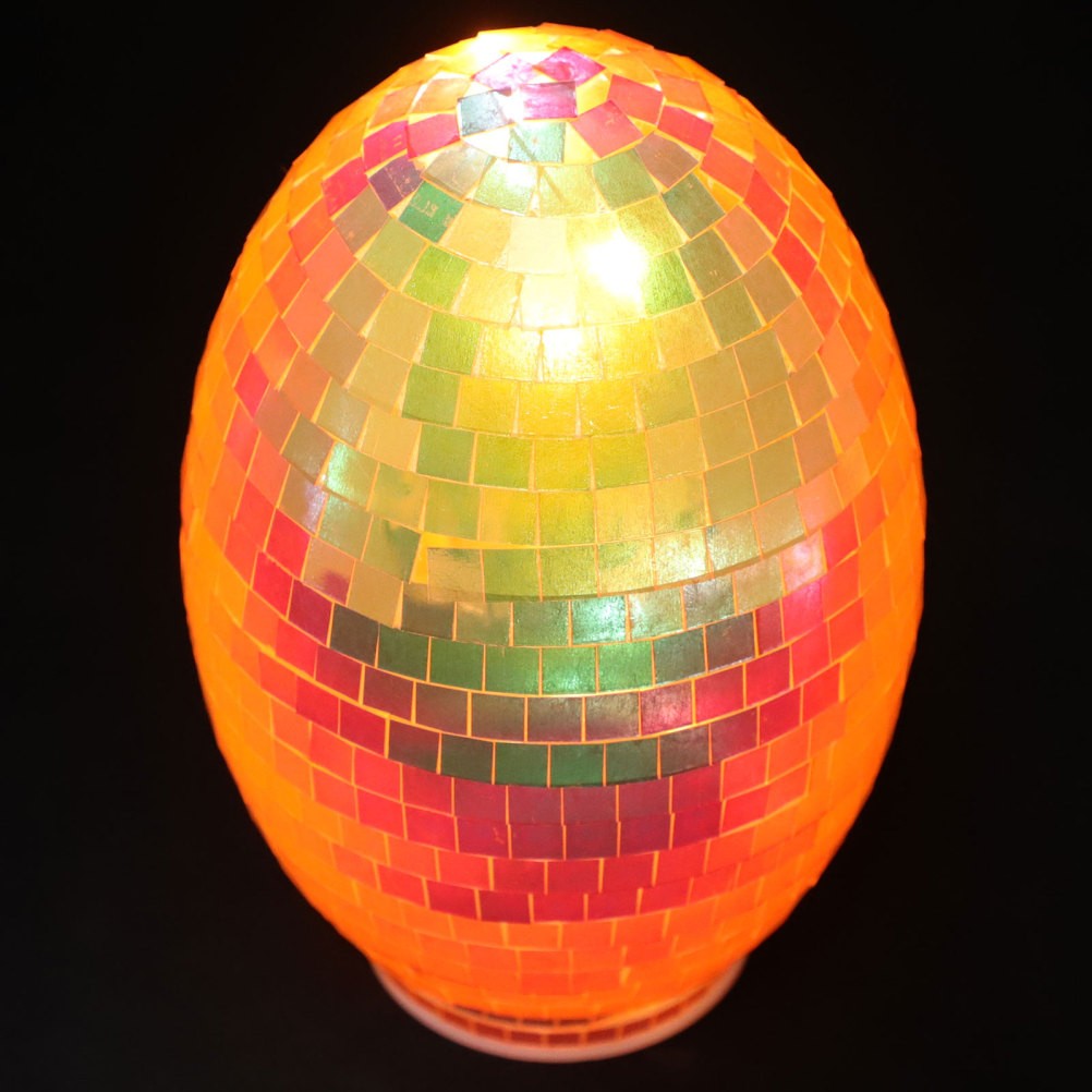 Disco Mirror Ornaments Easter Egg Decoration Eggs Desk Decorations