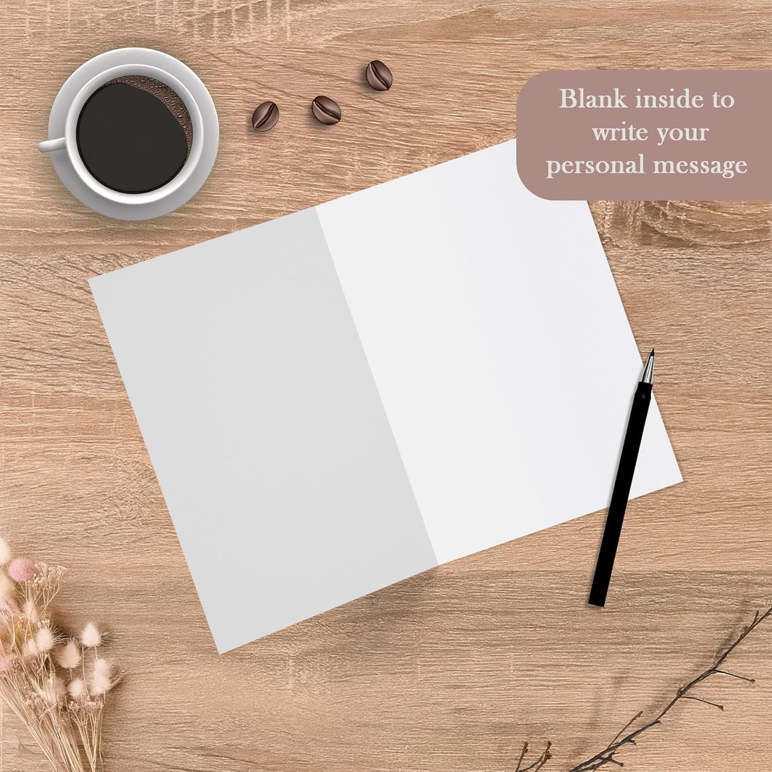 Cheerin Greeting Card with Envelope – Funny 8 inches x 5.3 inches, Warm White