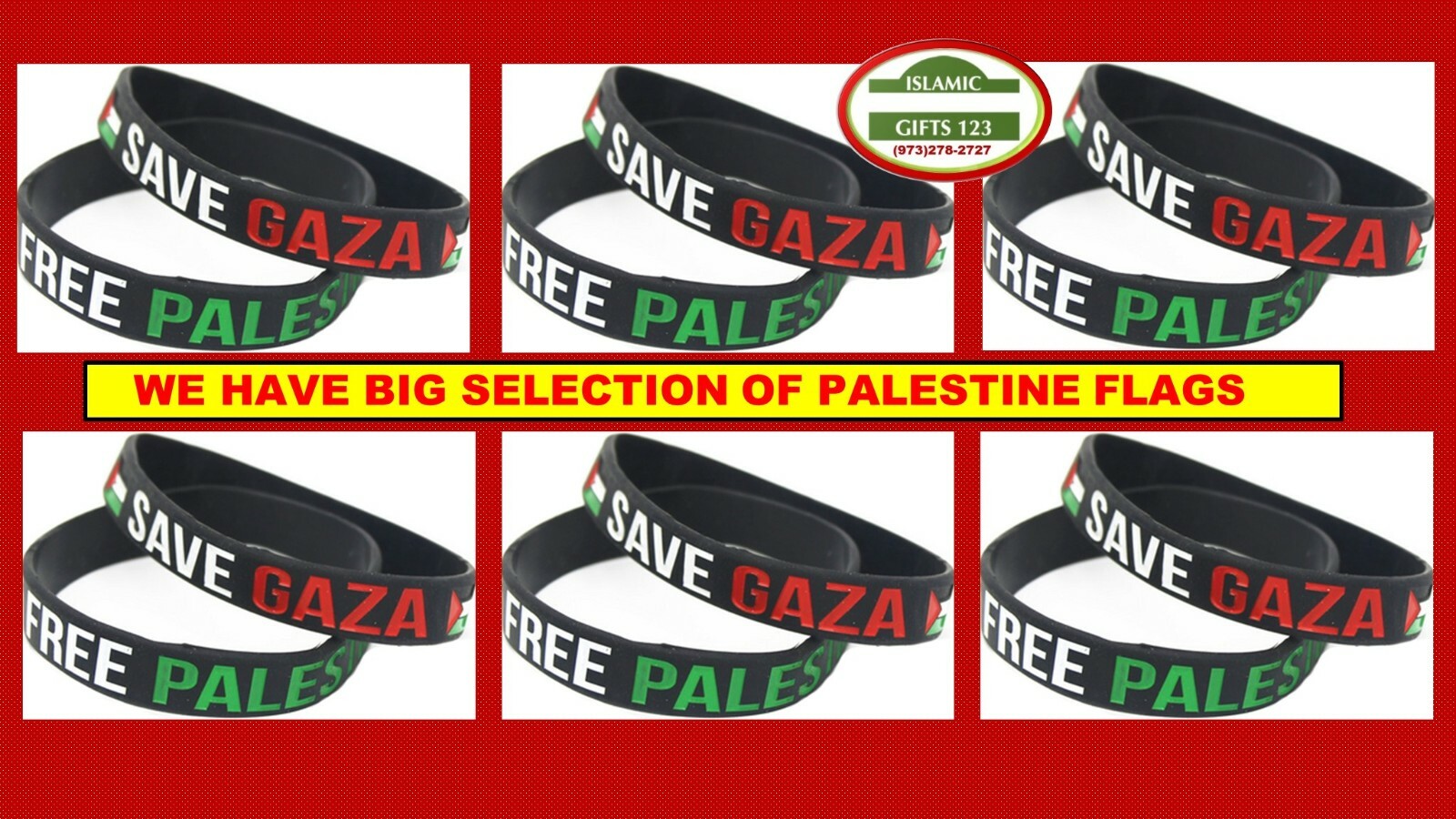 FREE Palestine Flag wristband LOT Jerusalem Gift Dome Of Rock Free GAZA Islamic