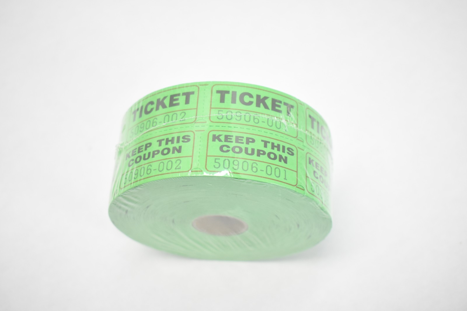 2″ x 1″ Double Coupon Tickets Keep This Coupon 2000 Pack Green Games/Fair