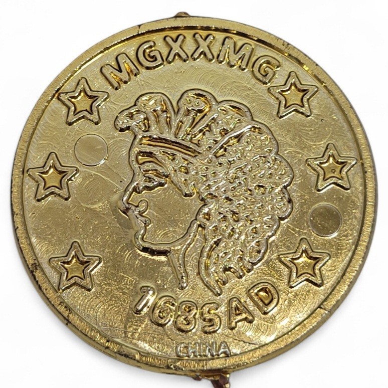(Lot Of 8) Plastic Greek Token Coins Medusa Head With Date 1685 AD MGXXMG China.