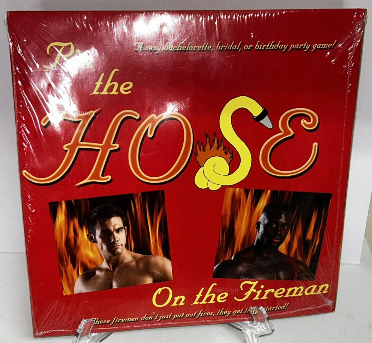 Pin The Hose On The Fireman Bachelorette Bridal Shower Party Game Unused 2001