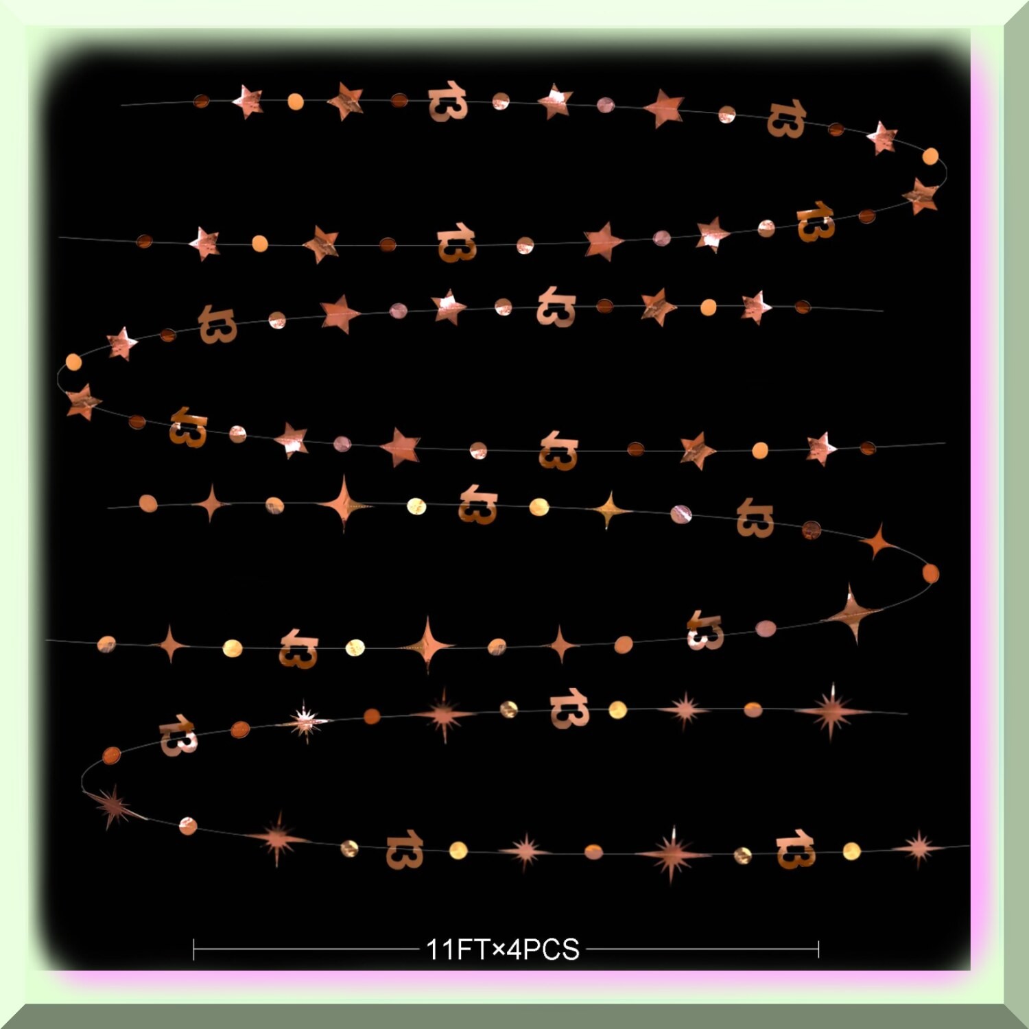 13th Birthday Party Kit with Rose Gold Decorations