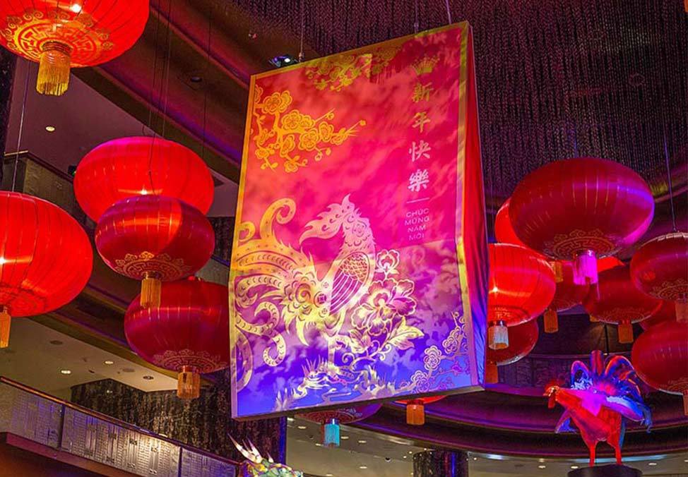 2 pcs of chinese new year spring celebration red lantern with gold stripes 60 cm