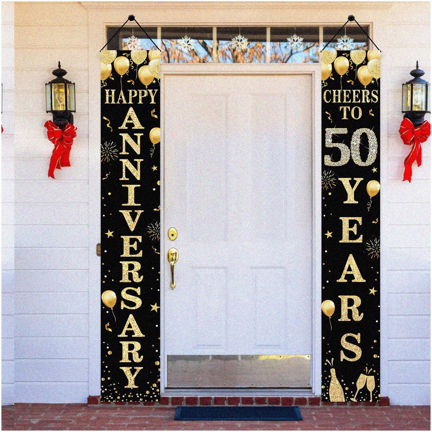 50th Wedding Anniversary Door Banner Set