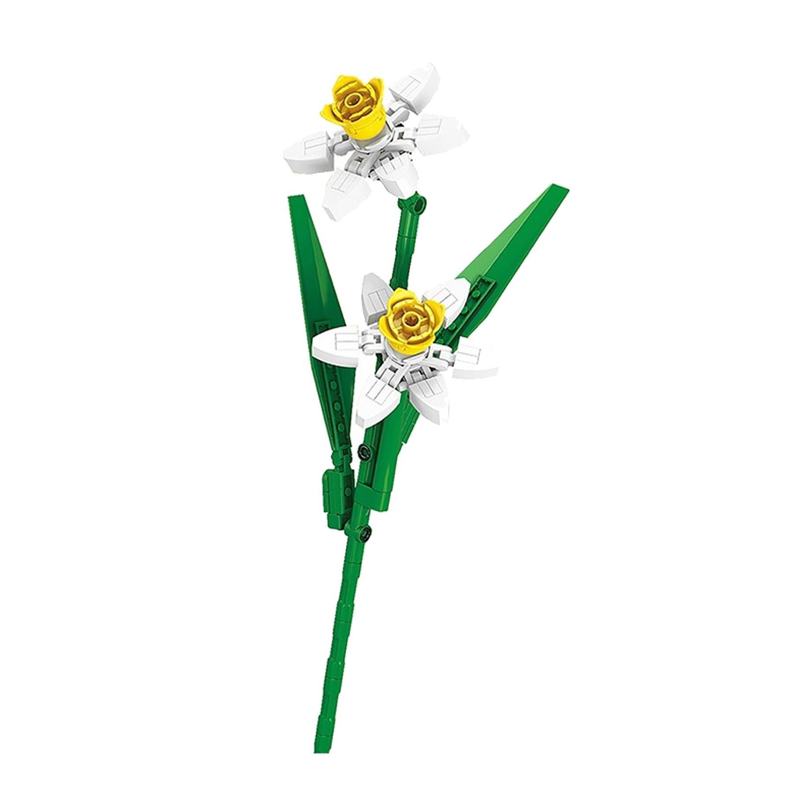 Mini Bricks Daffodil Flower 111pc Building Blocks Set Ideal for Gifts for Her