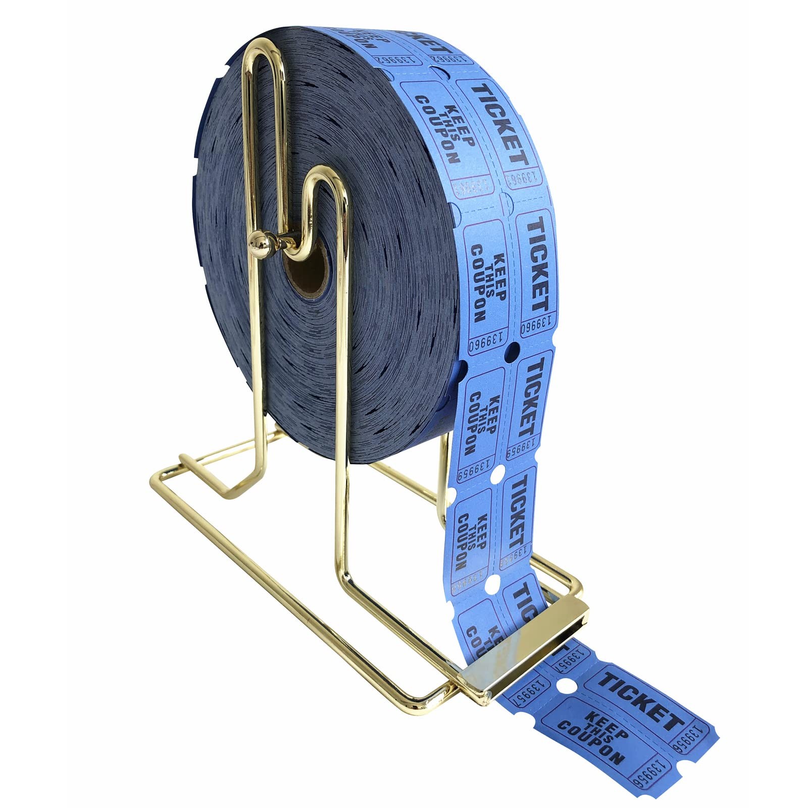 Deluxe Raffle Ticket Dispenser Holder 1 PCS Brass Plated Single Double Ticket
