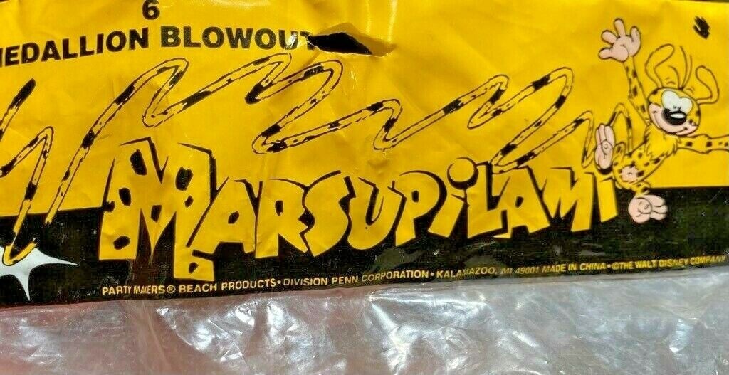 Disney Marsupilami Birthday Party Blowers Favors Blowouts Kids Vintage New NOS