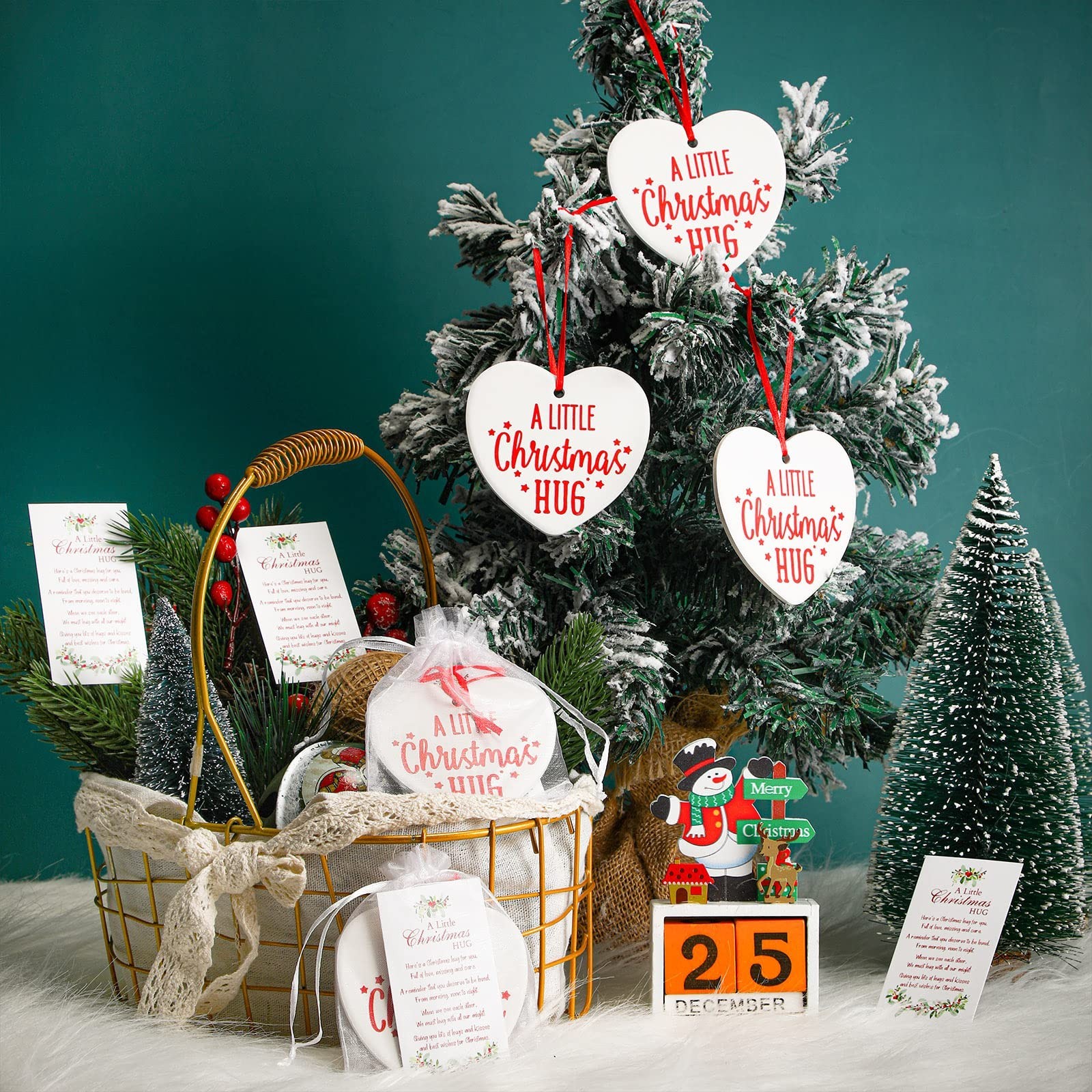 36 Pcs Christmas Ornaments Bulk Gifts Thank You Gifts for Coworker Employee A…