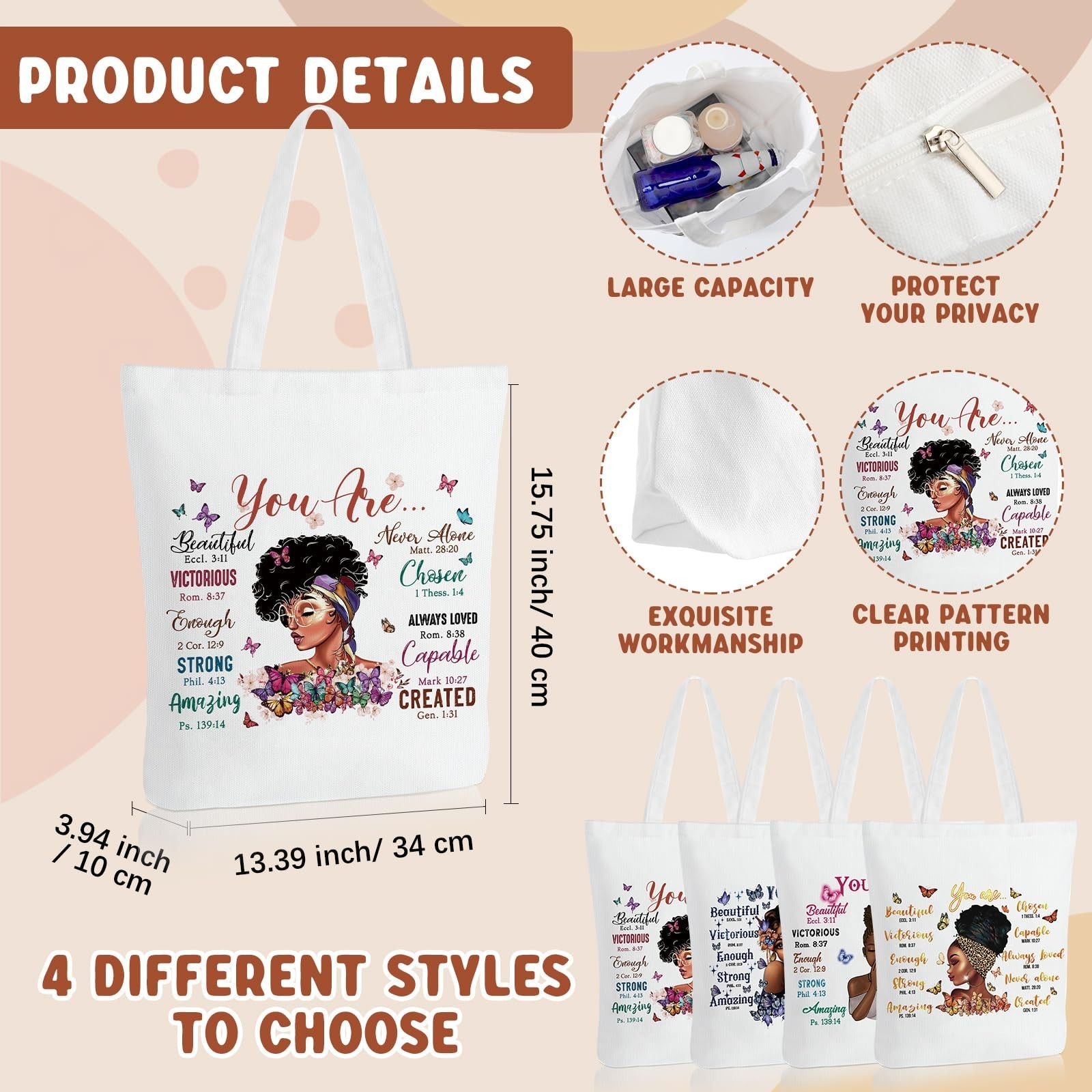 Roowest 8 Pcs Mother’s Gifts African American Gifts for Women Bulk Inspiratio…