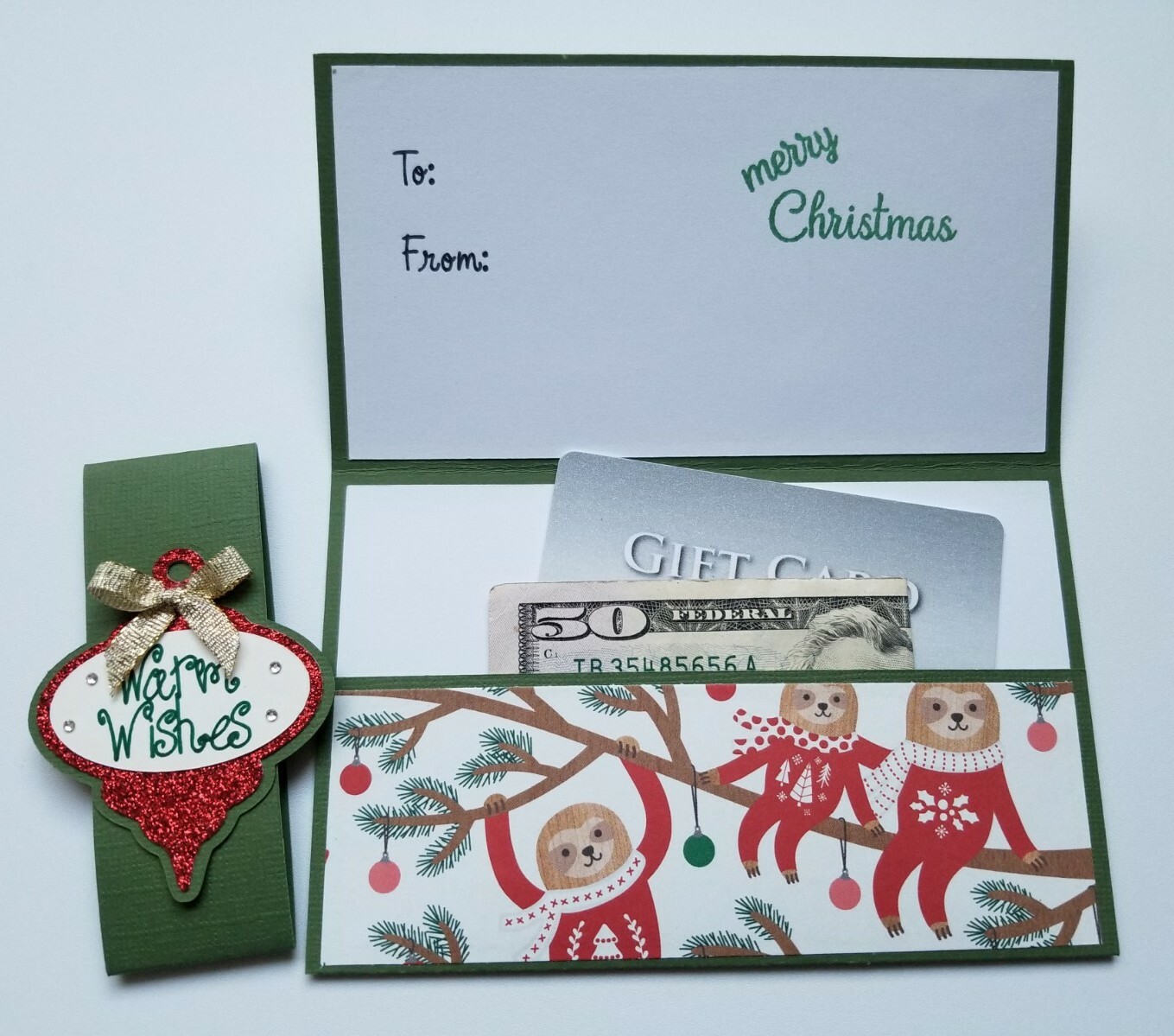 Christmas Gift Card/Money Holder, Holiday Gift Card/Cash Holder